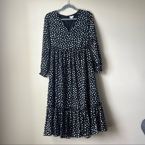 J.Crew Factory Crinkle V Neck Midi Dress XXS size 2 - Picture 11 of 11